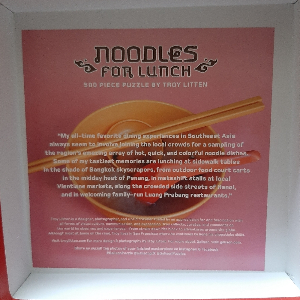 Noodles For Lunch Puzzle - Galison - 500 pieces - Picture 5 of 5